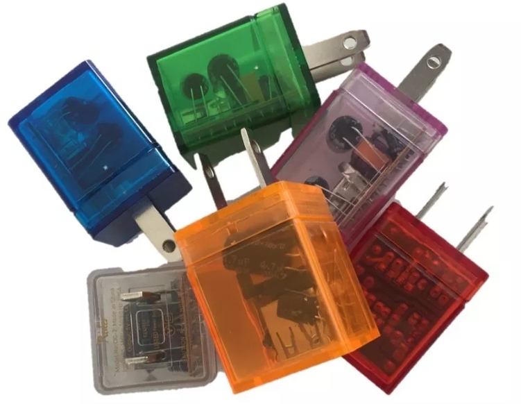 10 Cargador Cubo Usb Colores 1 Amp Con Luz Led Smartphone